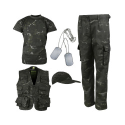 Kids Camouflage Army Kit - MTP Black