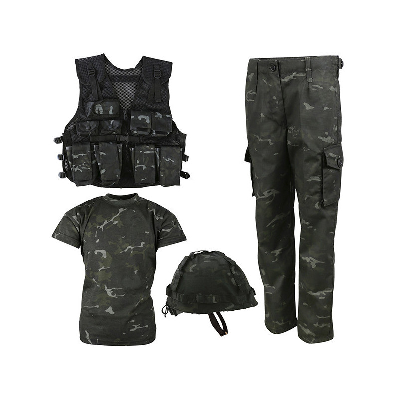 Kids Army Combo Set - MTP Black