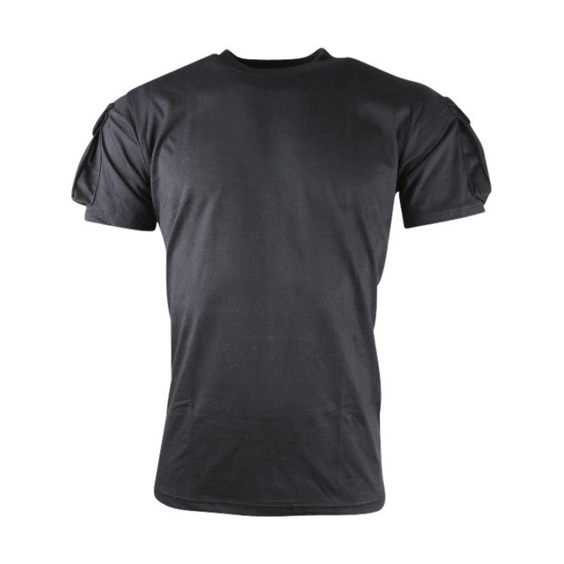 Tactical T-Shirt with Velcro for patches - Black