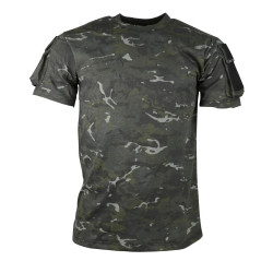 Tactical T-Shirt with Velcro for patches - Camo Black