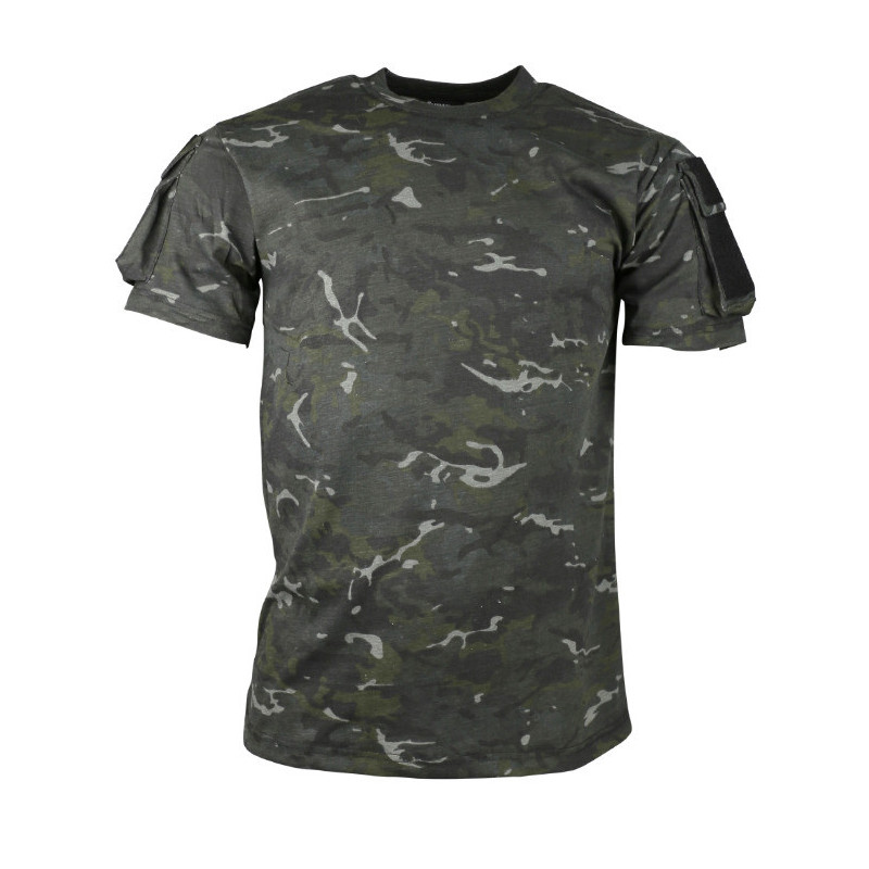 Tactical T-Shirt with Velcro for patches - Camo Black