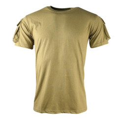 Tactical T-Shirts with Velcro for patches - Sand