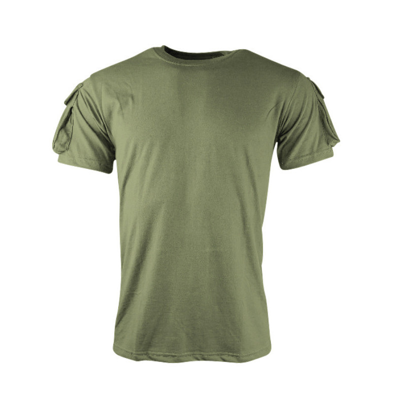 Tactical T-Shirt with Velcro for patches - Olive Green