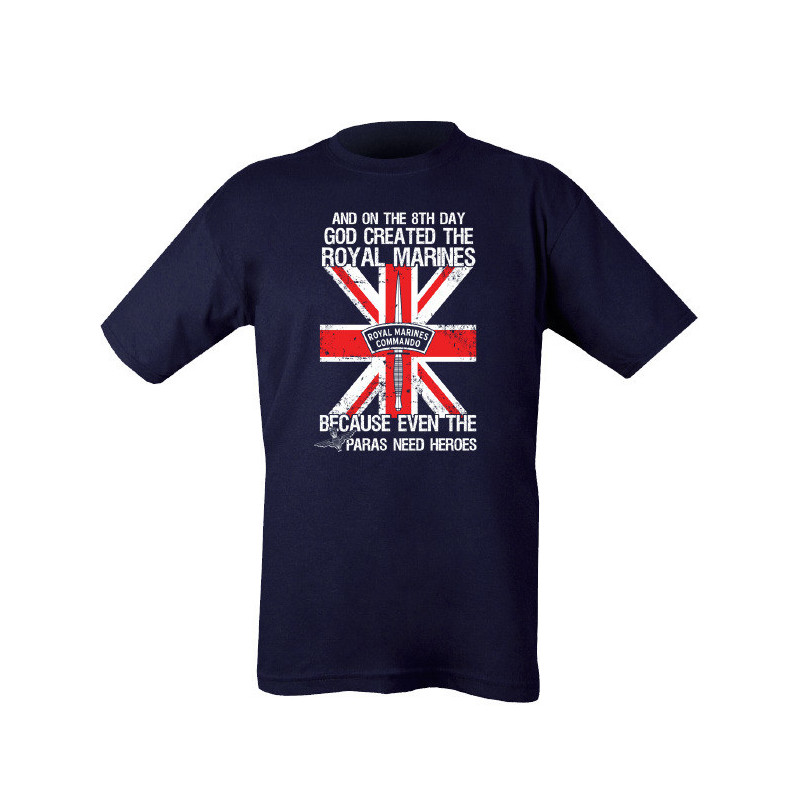 God Created the Royal Marines T-Shirt