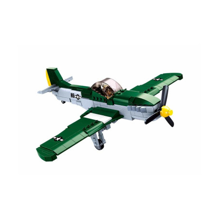 Mustang Fighter Aircraft Brick Set