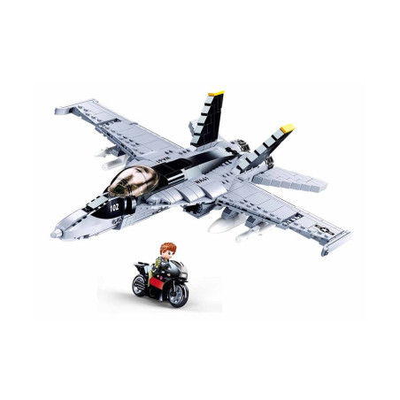 F18 Fighter Aircraft Brick Set