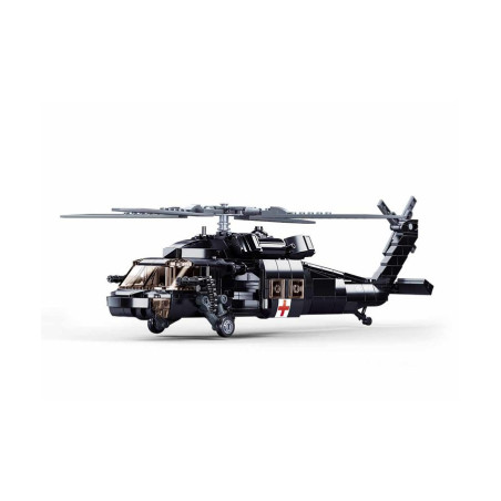 Black Hawk Helicopter Brick Set